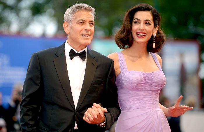 George Clooney and Amal Clooney attend the premiere of 'Suburbicon' at the 74th Venice Film Festival at Venice Lido on September 2, 2017.