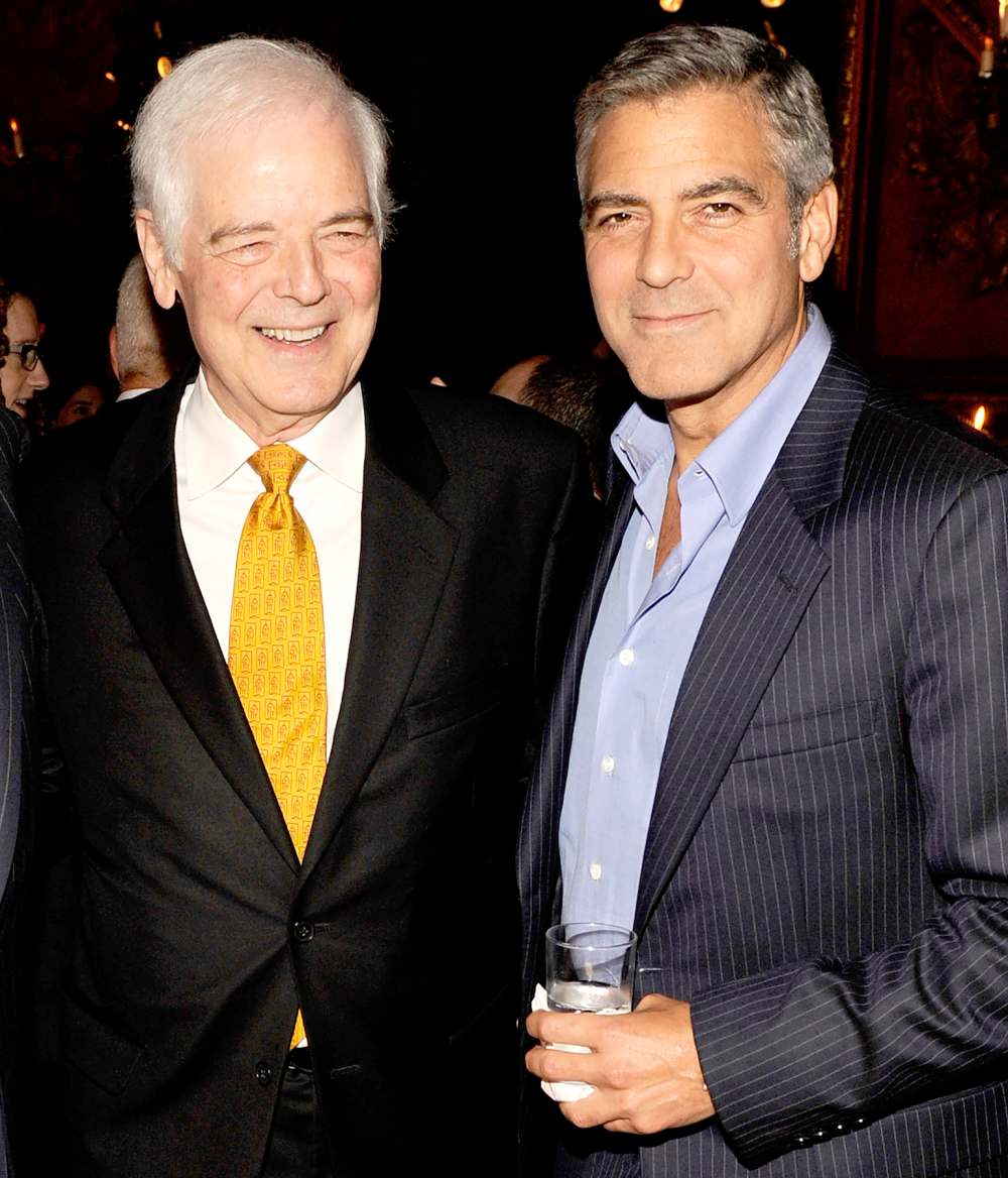 Nick Clooney and George Clooney attend the "The Ides of March" premiere after party at The Metropolitan Club on October 5, 2011 in New York City.