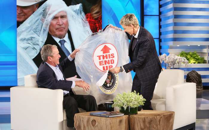 George W. Bush The Ellen DeGeneres Show poncho