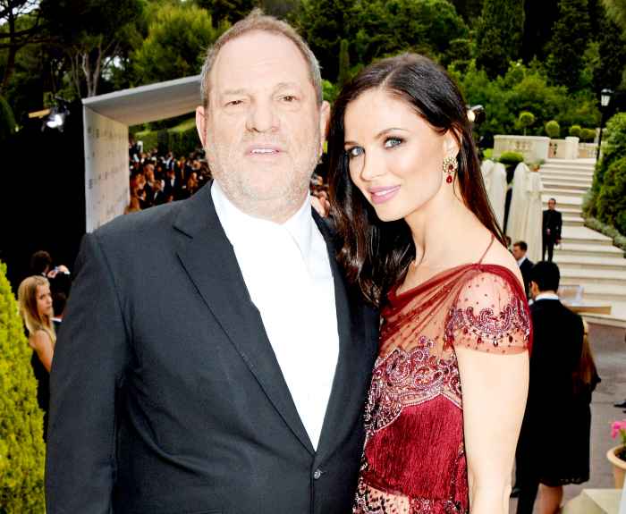 Harvey Weinstein and Georgina Chapman attend amfAR's 21st Cinema Against AIDS Gala presented by WORLDVIEW, BOLD FILMS, and BVLGARI at Hotel du Cap-Eden-Roc on May 22, 2014 in Cap d'Antibes, France.