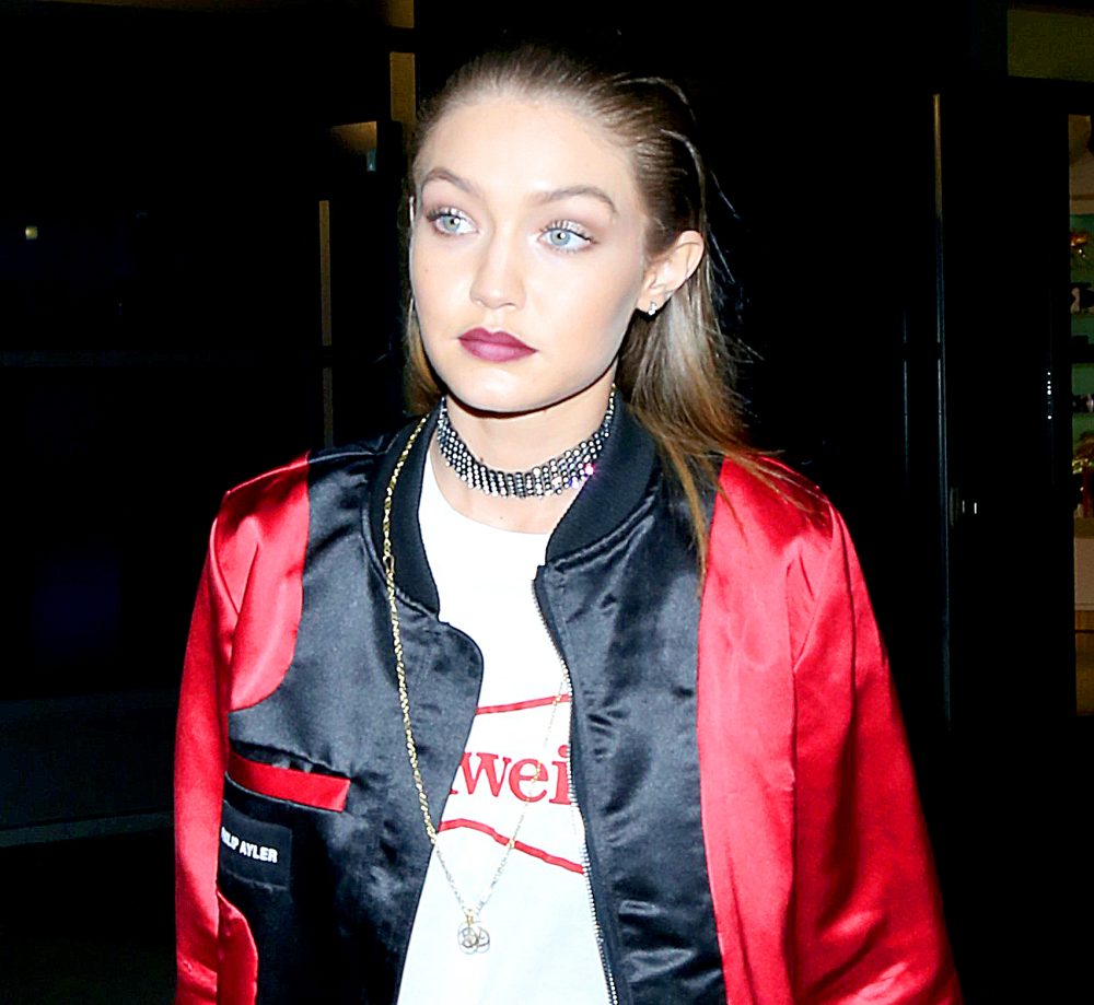Gigi Hadid goes to see Pop Star at ArcLight Theatre in Hollywood, CA.