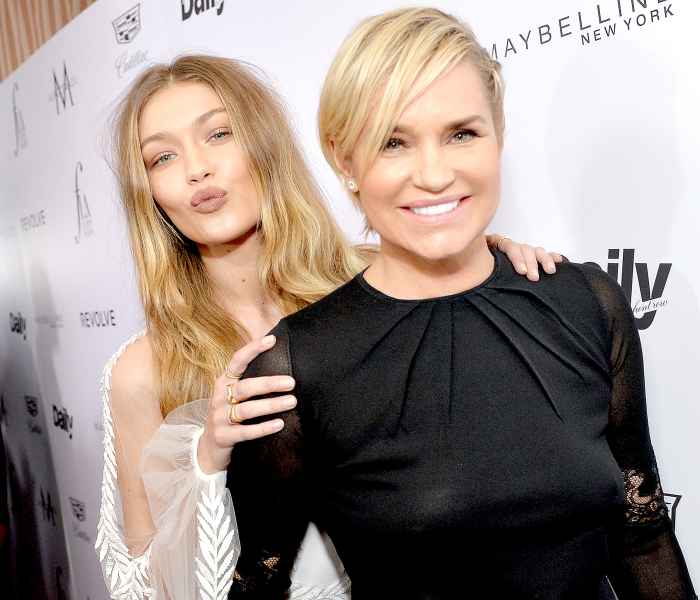 Gigi Hadid and Yolanda Hadid attend The Daily Front Row "Fashion Los Angeles Awards" 2016 at Sunset Tower Hotel on March 20, 2016 in West Hollywood, California.