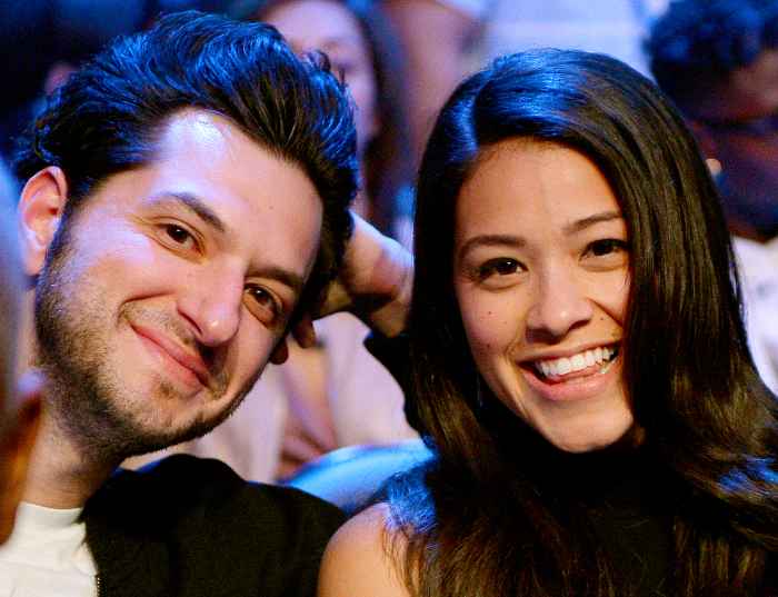 Ben Schwartz and Gina Rodriguez attend the Danny Garcia and Robert Guerrero WBC championship welterweight bout at Staples Center January 23, 2016 in Los Angeles, California.