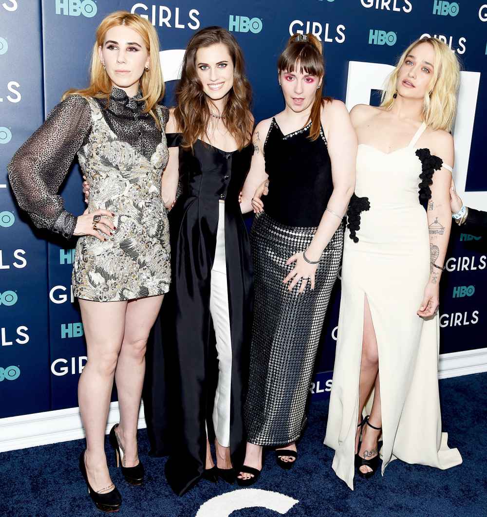 Zosia Mamet, Allison Williams, Lena Dunham and Jemima Kirke attend The New York Premiere Of The Sixth & Final Season Of