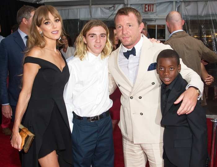 Jacqui Ainsley, Rocco Ritchie, Guy Ritchie and David Ciccone Ritchie