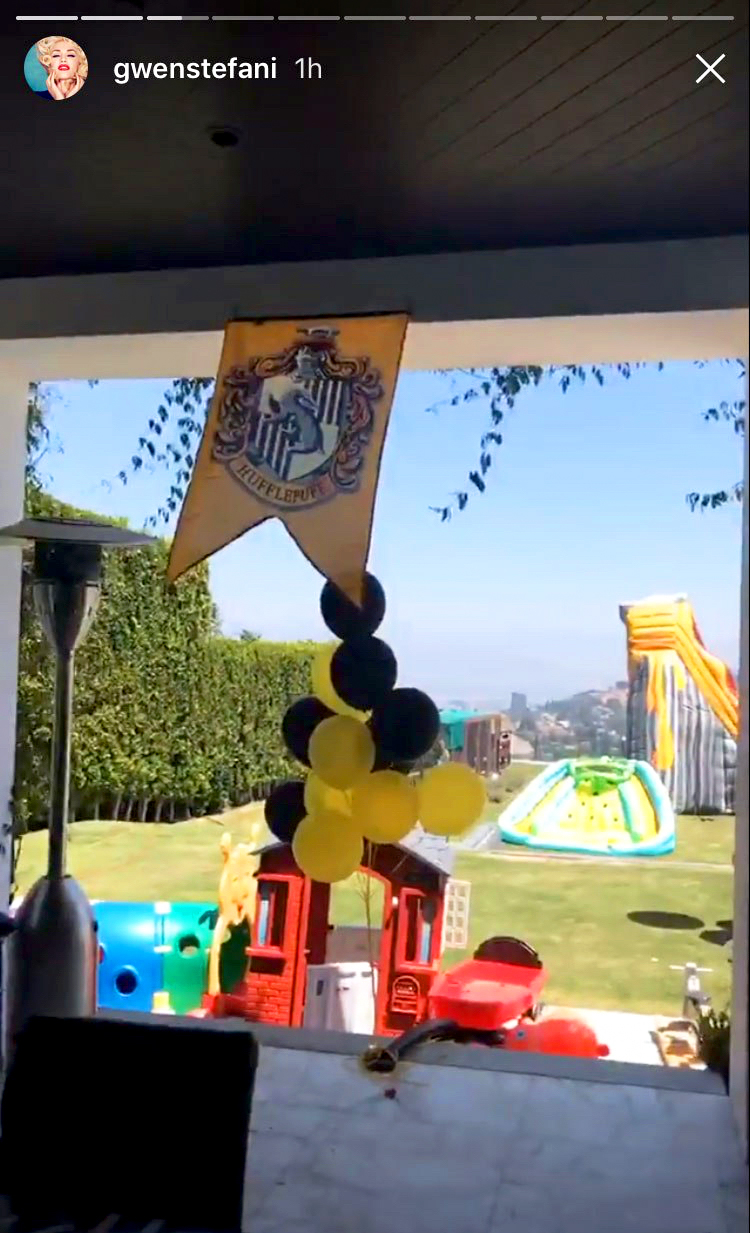 Gwen Stefani Zuma Harry Potter Birthday Party