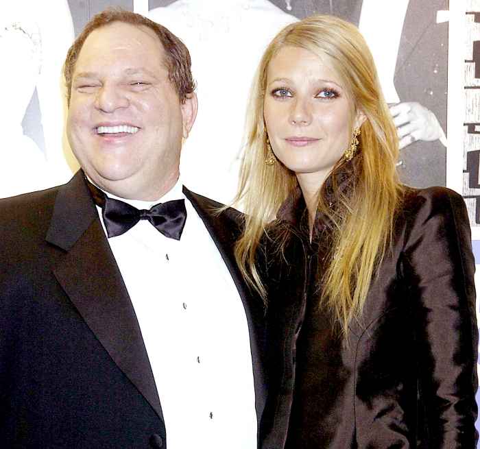 Gwyneth Paltrow with Harvey Weinstein at The 50th Anniversary Gala Of The National Film Theatre, at The National Film Theatre, London in 2002.