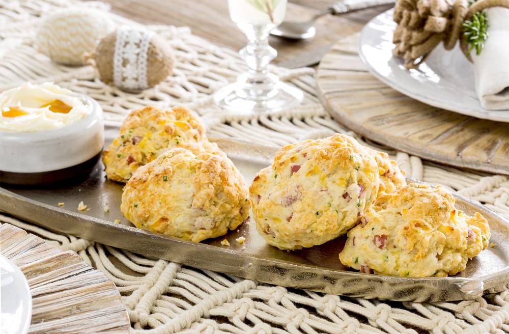 Ham and Smoked Gouda Biscuits