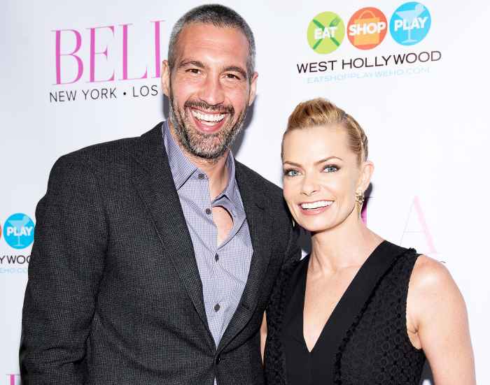 Hamzi Hijazi and Jamie Pressly attend BELLA New York Magazine Beauty Issue Cover Party at Sur Restaurant on May 21, 2016 in Los Angeles, California.