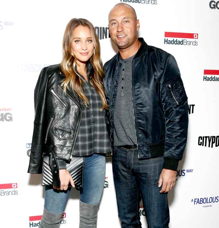 Hannah Davis and Derek Jeter attend BKLYN Rocks presented by City Point, Kids Foot Locker, and Haddad Brands at City Point on November 9, 2016 in Brooklyn City.