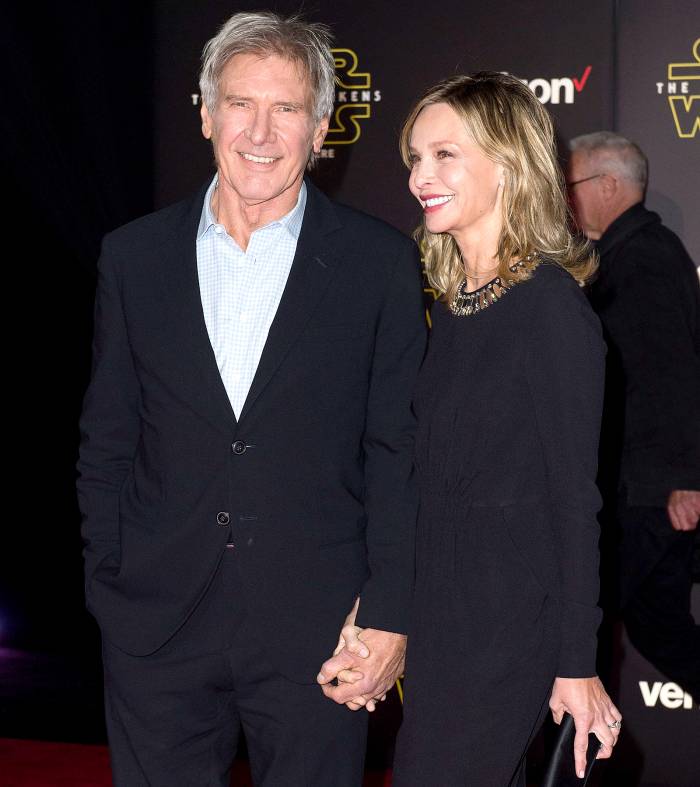 Harrison Ford and Calista Flockhart attend the world premiere of
