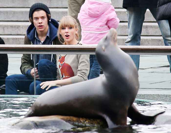 Harry Styles and Taylor Swift at the Central Park Zoo