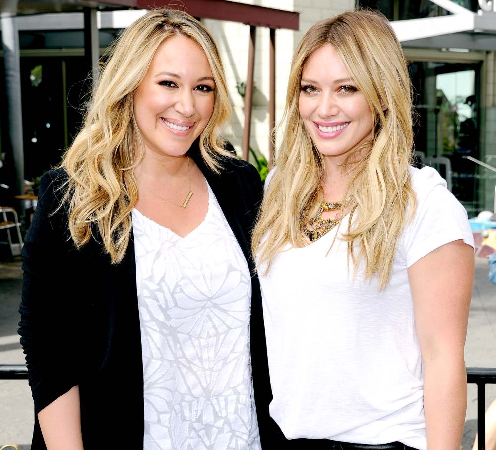Haylie Duff and Hilary Duff visit