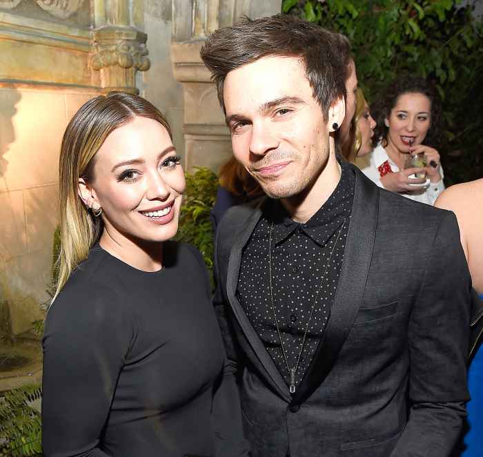 Actress Hilary Duff (left) and musician Matthew Koma attend the Entertainment Weekly Celebration of SAG Award Nominees sponsored by Maybelline New York at Chateau Marmont on January 28, 2017 in Los Angeles, California.