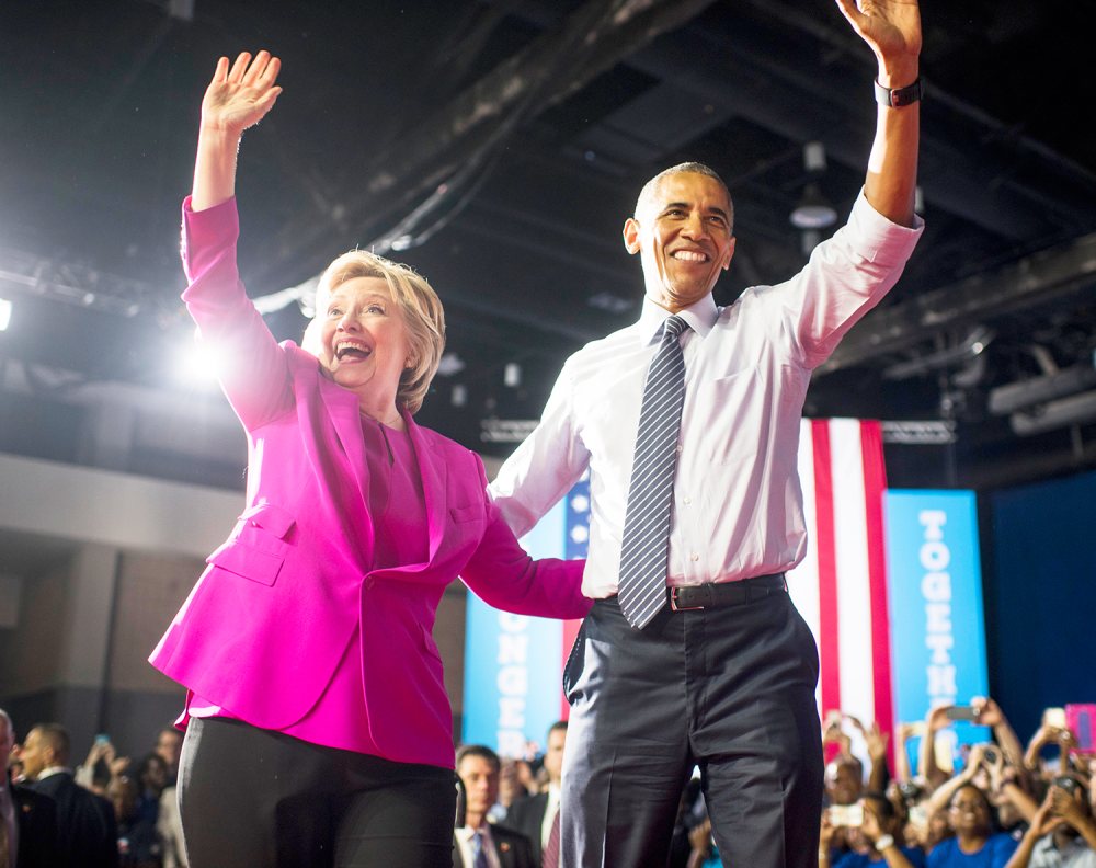 Hillary Clinton and Barack Obama
