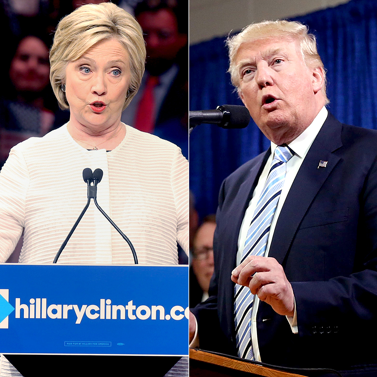 Hillary Clinton and Donald Trump