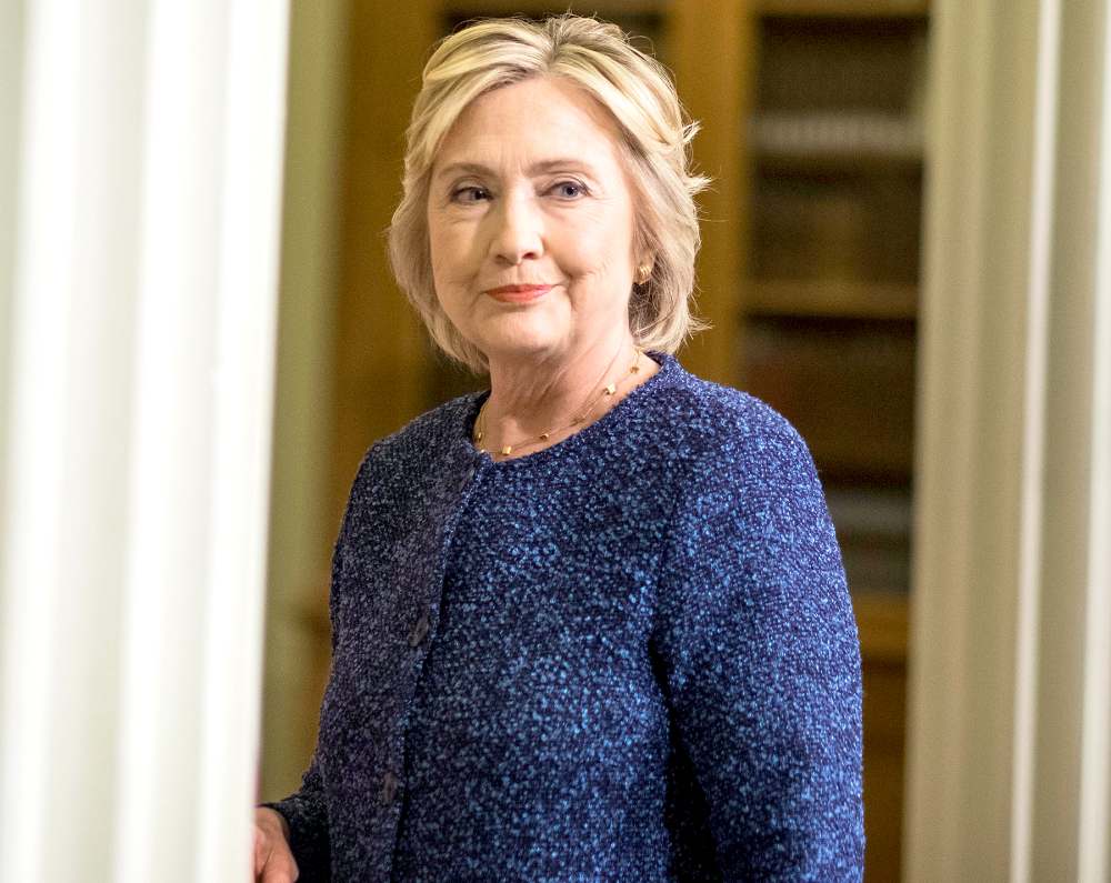 Democratic Nominee for President of the United States former Secretary of State Hillary Clinton speaks to journalists after meeting national security experts for a National Security Working Session at the New York Historical Society Library in Manhattan, New York on Friday September 9, 2016.