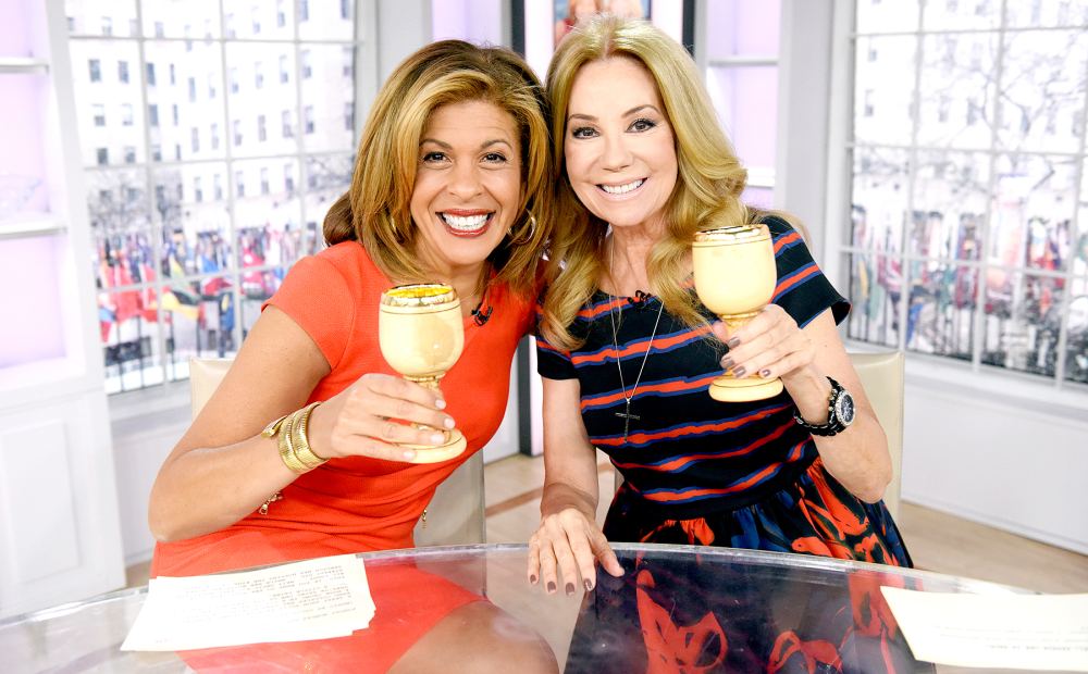 Hoda Kotb and Kathie Lee Gifford appear on the "Today" show on Monday, March 14, 2016 from Rockefeller Plaza in New York