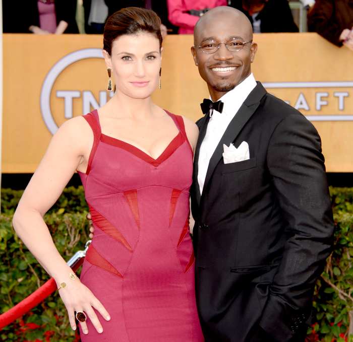 Idina Menzel and Taye Diggs attend the 19th Annual Screen Actors Guild Awards at The Shrine Auditorium on January 27, 2013 in Los Angeles, California.