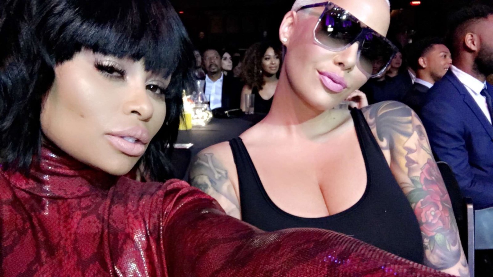 Blac Chyna Shows Off Post-Baby Body in Catsuit With Amber Rose