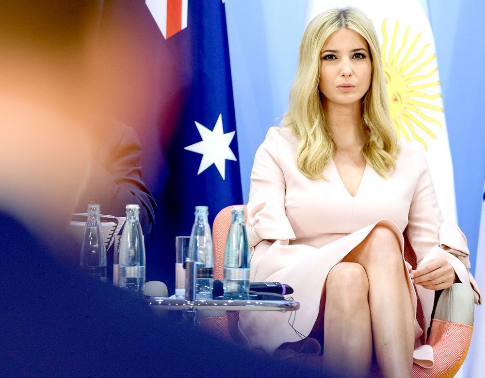 Ivanka Trump attends a panel discussion titled 'Launch Event Women's Entrepreneur Finance Initiative' on the second day of the G20 summit in Hamburg, Germany, on July 8, 2017.