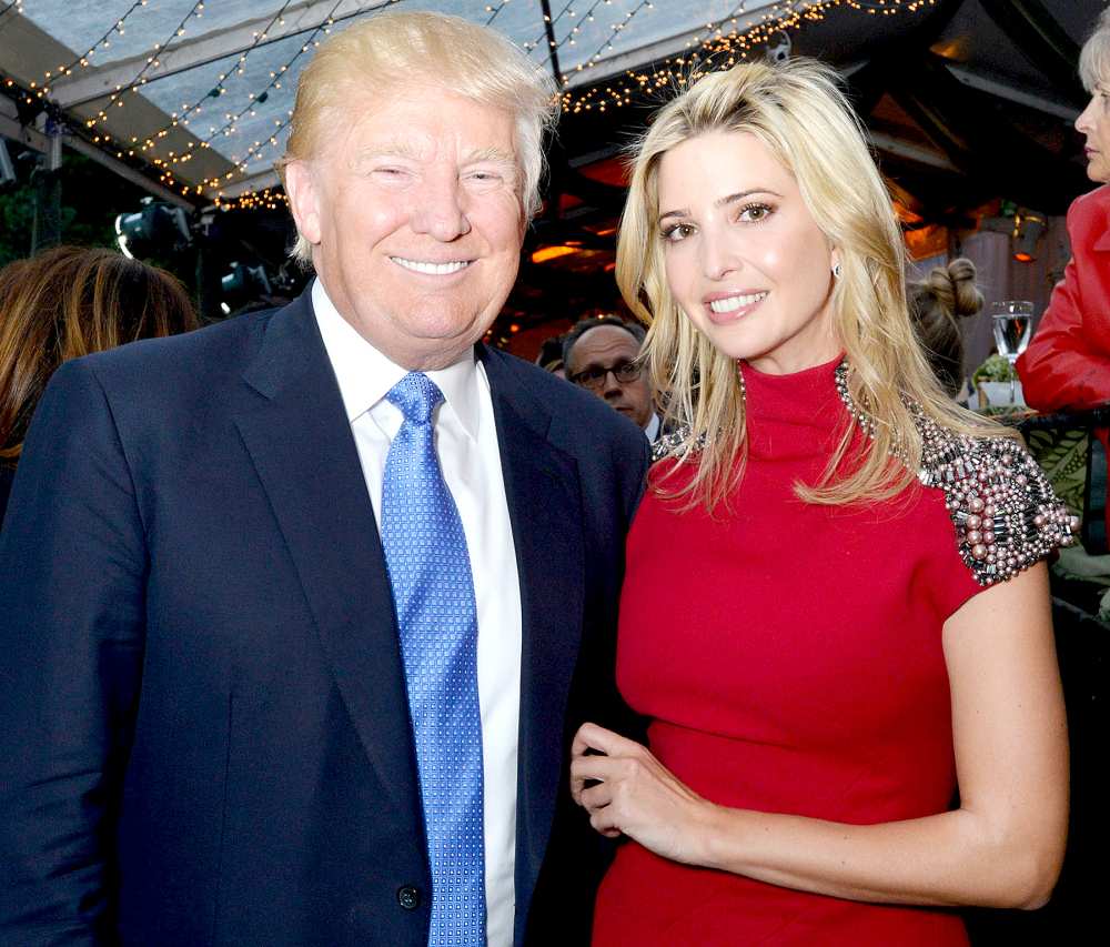Donald Trump and Ivanka Trump attend Central Park Horse Show presented by Rolex and produced by Chronicle of the Horse where Land Rover was the official vehicle on September 18, 2014 in New York City.r)