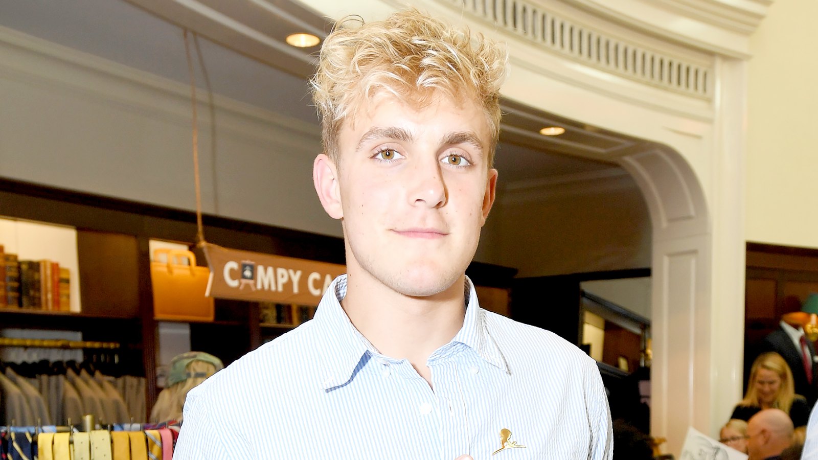 Jake Paul at the Brooks Brothers Beverly Hills summer camp party benefitting St. Jude Children's Research Hospital at Brooks Brothers Rodeo on June 3, 2017 in Beverly Hills, California.