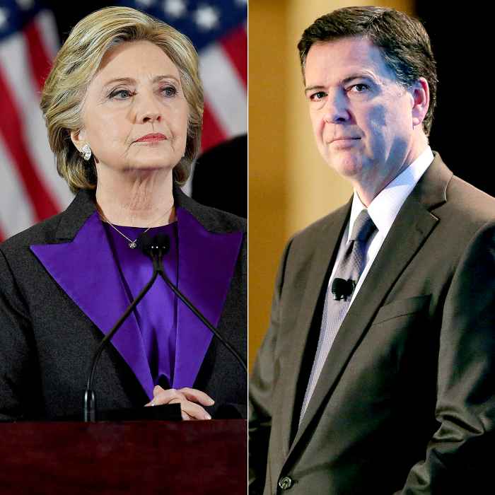 Hillary Clinton and James Comey