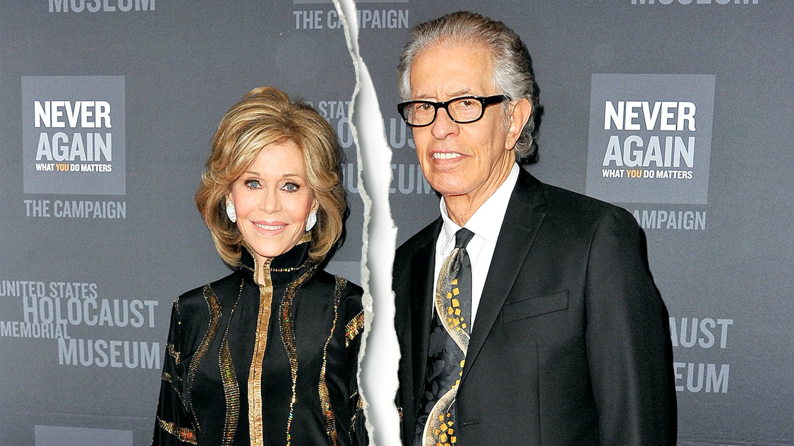 Jane Fonda and Richard Perry attend the 2016 Los Angeles Dinner: What You Do Matters presented by the United States Holocaust Memorial Museum at The Beverly Hilton Hotel on March 2, 2016 in Beverly Hills, California.