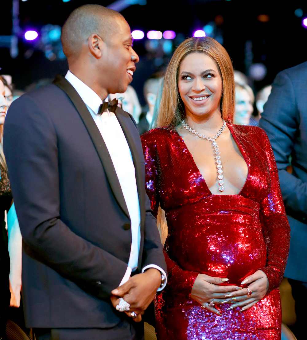 Jay-Z and singer Beyonce during The 59th GRAMMY Awards at STAPLES Center on February 12, 2017 in Los Angeles, California.