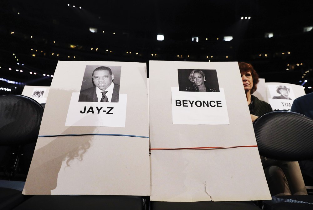 Jay Z Beyonce Grammy Awards seating chart