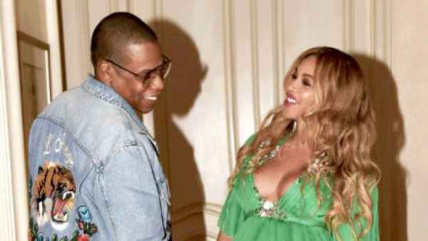 Jay Z, Blue Ivy and Beyonce