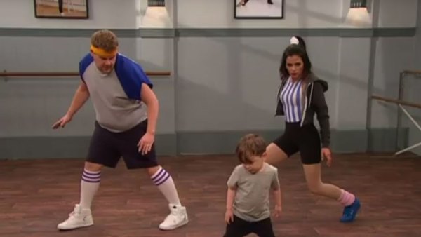 Jenna Dewan Tatum and James Corden do toddlerography