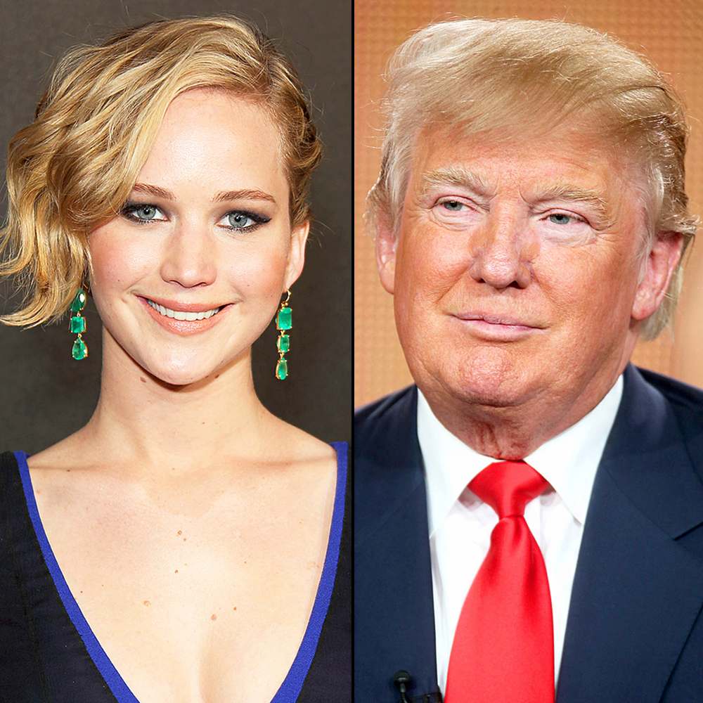 Jennifer Lawrence and Donald Trump