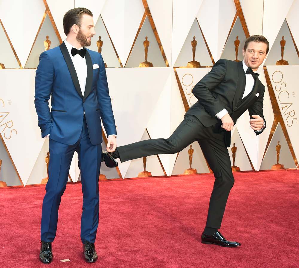 Chris Evans and Jeremy Renner
