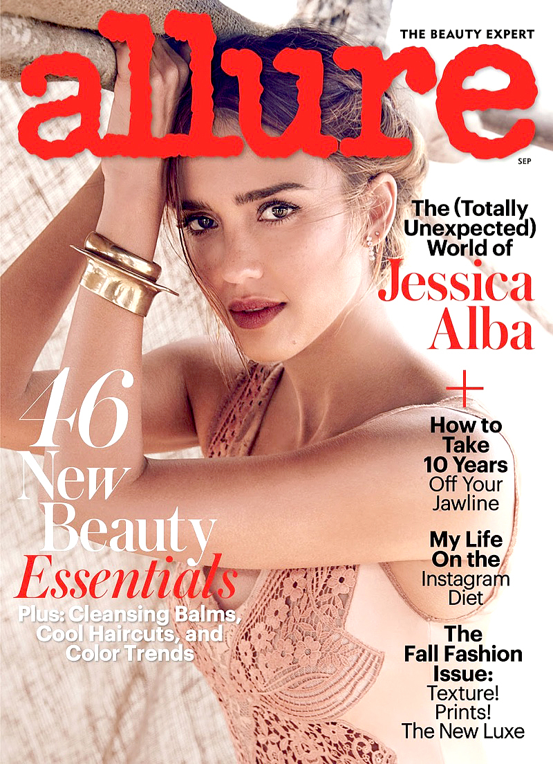 Jessica Alba on the cover of Allure