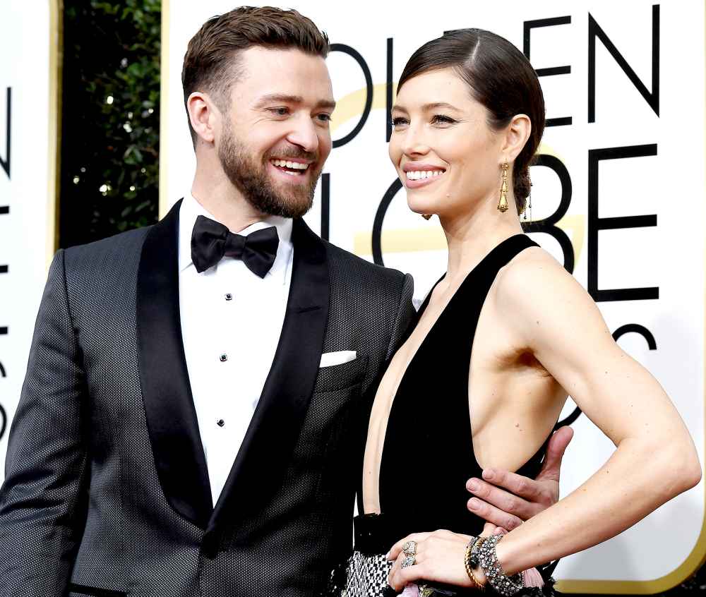 Justin Timberlake and Jessica Biel arrive to the 74th Annual Golden Globe Awards held at the Beverly Hilton Hotel on January 8, 2017.