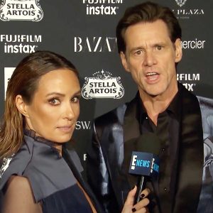 Jim Carrey NYFW Catt Sader interview E!