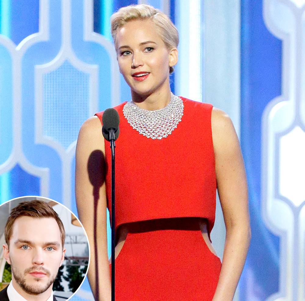 Jennifer Lawrence speaks onstage during the 73rd Annual Golden Globe Awards.