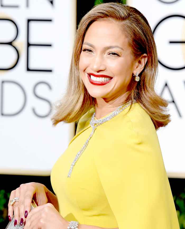 Jennifer Lopez arrives to the 73rd Annual Golden Globe Awards.