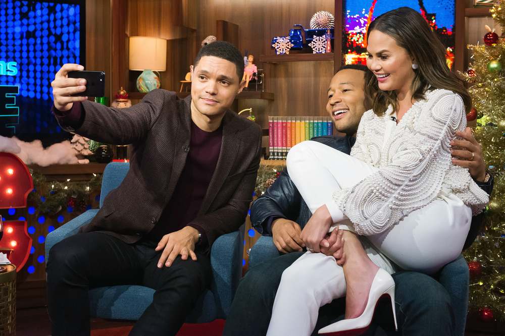 Trevor Noah John Legend Chrissy Teigen Watch What Happens Live