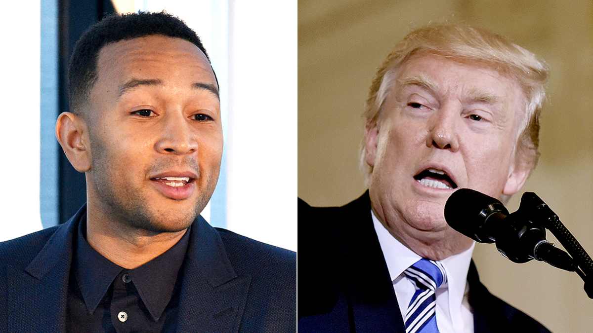 John Legend and Donald Trump