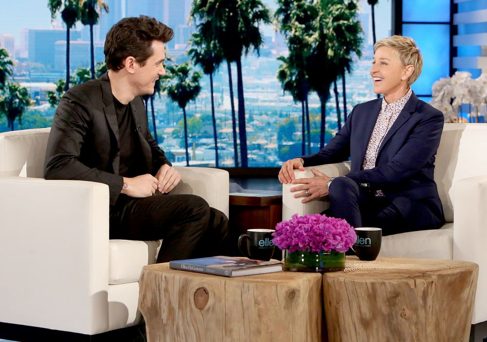 John Mayer and Ellen DeGeneres