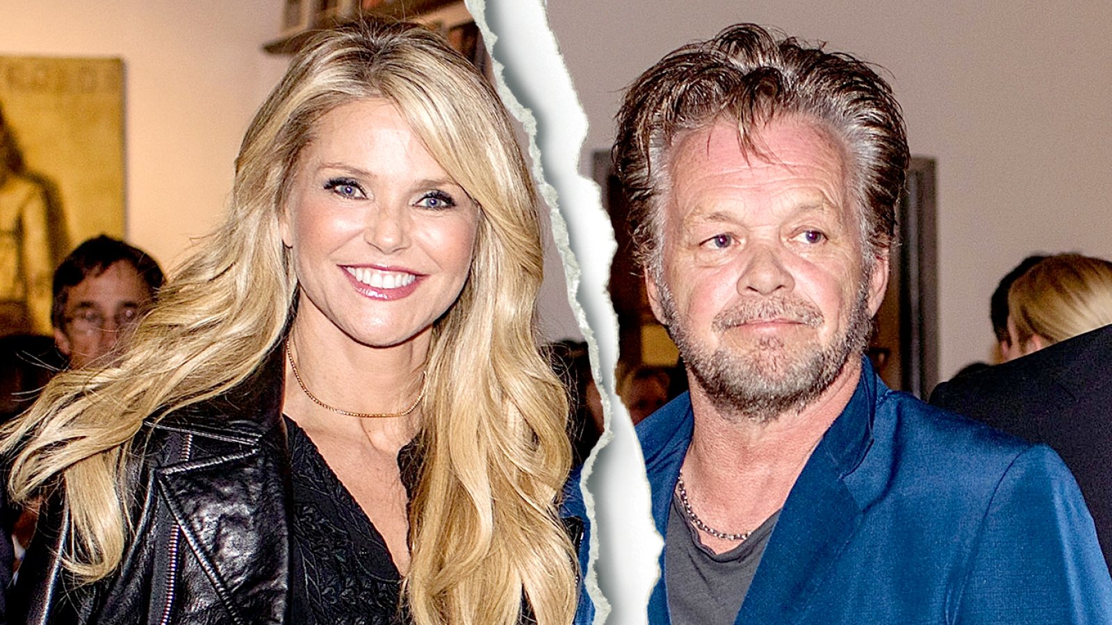 Christie Brinkley and John Mellencamp attend Mr. Mellencamp's "The Isolation Of Mister" art exibition opening at the ACA Galleries on October 21, 2015 in New York City.