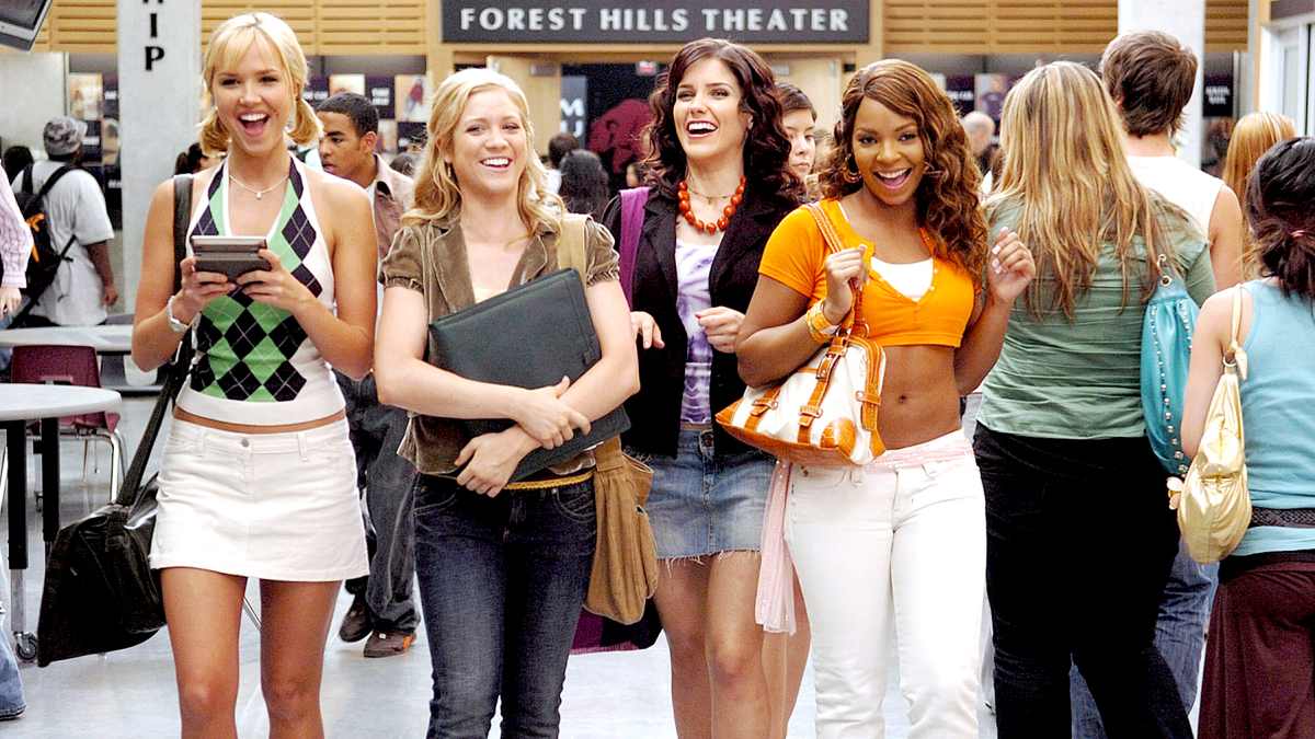 Arielle Kebbel, Brittany Snow, Sophia Bush, and Ashanti in 2006's John Tucker Must Die.