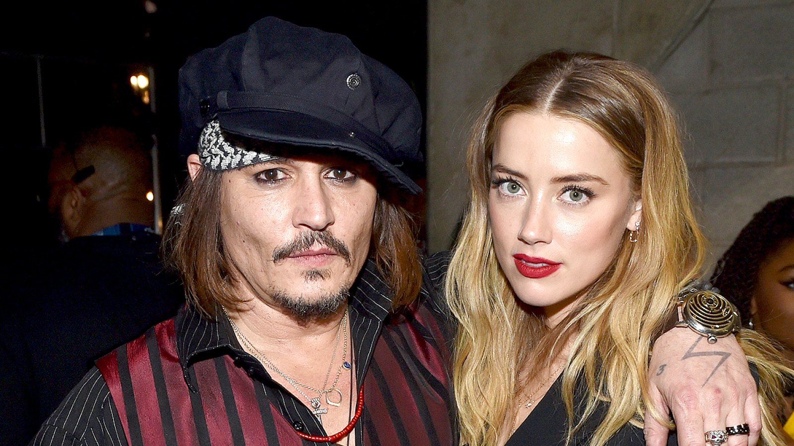 Johnny Depp and Amber Heard attend The 58th GRAMMY Awards at Staples Center on February 15, 2016 in Los Angeles, California.