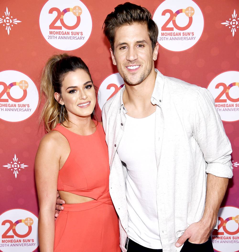 Jojo Fletcher and Jordan Rodgers of The Bachelorette walk the red carpet before the Kevin Hart Official After Party with DJ Ruckus for Mohegan Sun's 20th Anniversary on October 14, 2016 in Uncasville, Connecticut.