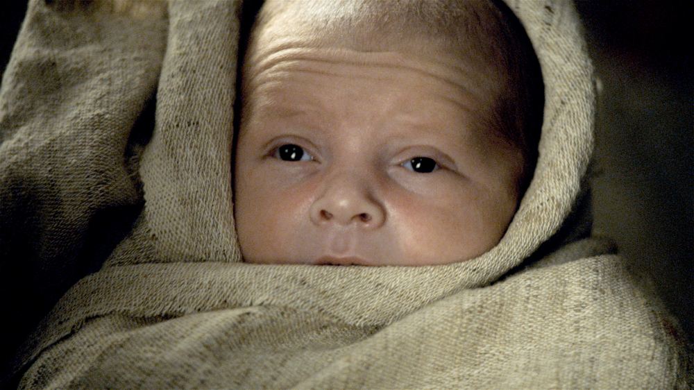 Jon Snow as a baby on Game of Thrones