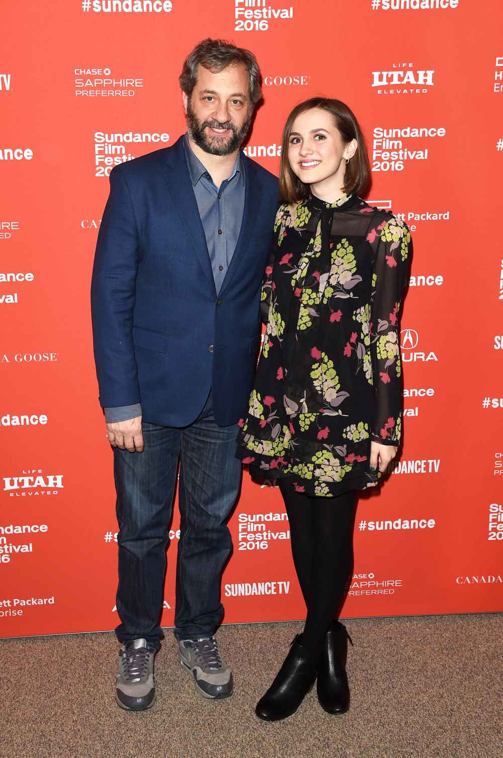 Judd Apatow and Maude Apatow