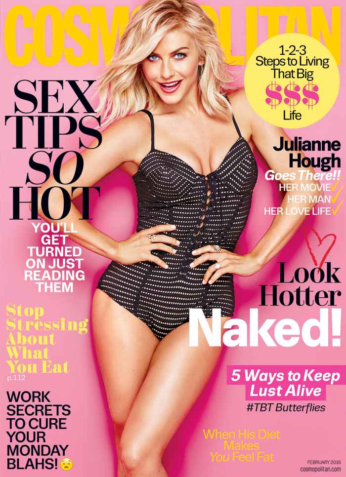Julianne Hough on the cover of Cosmopolitan